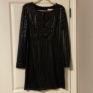 Black sequins shift dress! Piperlime brand. Classy with a younger flare